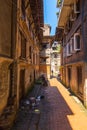 Street in Bhaktapur, ancient Newar city in the Kathmandu Valley.