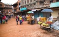 Street in Bhaktapur, Nepal