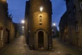 Street bifurcation in Saint-Malo, Brittany, France