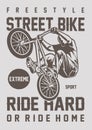 STREET BIKE extreme sport vector illustration