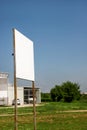 Street blank advertising billboard display, announcement table. Advertising agencies. Royalty Free Stock Photo