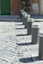 Street bollards in Rome