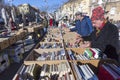 Street books sale in Zagreb Royalty Free Stock Photo