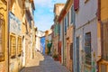 Street in Borgo San Giuliano in Rimini Royalty Free Stock Photo