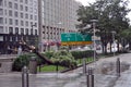 Street of Boston during Hurricane Irene