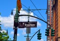 The street broadway sign