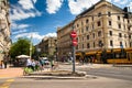 Street of Budapest, old town Royalty Free Stock Photo