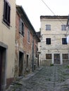 Street and buildings in Buzet,Croatia