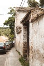 A street in buitrago de lozoya madrid spain