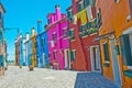 Street in Burano, Venice