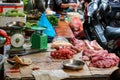 Street butcher shop Hanoi
