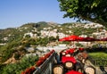 A street cafe. The Amalfi Coast near Vico Equense