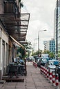 street cafe landmark view downtown architecture Royalty Free Stock Photo