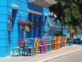 STREET CAFE - PREVEZA, GREECE Royalty Free Stock Photo