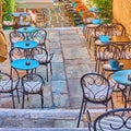 Street cafe in Athens Royalty Free Stock Photo