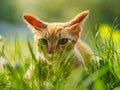 Street cat in Kyoto Park Royalty Free Stock Photo