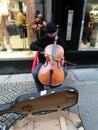 Street cello player