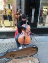 Street cello player