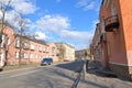 Street in center of Kolpino. Royalty Free Stock Photo