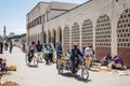 Street in central market area of asmara city eritrea