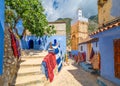 Street in Chefchaouen Royalty Free Stock Photo