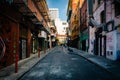 Street in Chinatown, San Francisco, California. Royalty Free Stock Photo