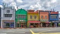 Chinatown street with colourful buildings