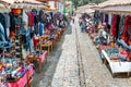 Street of Chinchero, a small town of Urubamba Province in Peru Royalty Free Stock Photo