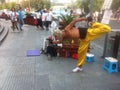 Street Chinese kongfu performance