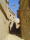 Street of the citadel in Victoria, Gozo