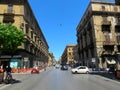 A street in the city center of Palermo, Italy