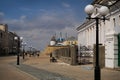 Street in the city of Kazan. Royalty Free Stock Photo