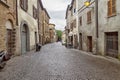 Street of city Orvieto, Italy, Toscana Royalty Free Stock Photo