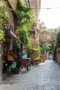 Street of the city Orvieto, Italy, Umbria. Royalty Free Stock Photo