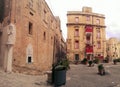 Street and buildings in Valletta, Malta