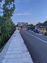 Street so clean with bridge and Beutiful view