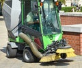 Street cleaner vehicle in the city Royalty Free Stock Photo