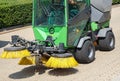 Street cleaner vehicle in the city Royalty Free Stock Photo