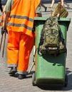 Street cleaner at work Royalty Free Stock Photo
