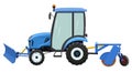 Street cleaning tractor Royalty Free Stock Photo