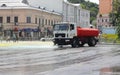 Street cleaning watering machine