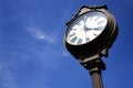 Street Clock in Downtown Plano, TX Royalty Free Stock Photo