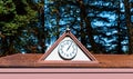 Street clock on the facade of the building, Tokyo, Japan.