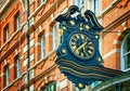 Street Clock, London. Royalty Free Stock Photo