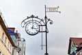 Street clocks, Zelenogradsk (before 1946 Cranz), Kaliningrad oblast, Russia Royalty Free Stock Photo