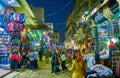 The street of clothes department of Souq At-Tork, Alexandria, Egypt Royalty Free Stock Photo