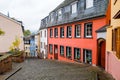 Street with cobblestones in the old city of Saarburg, Germany