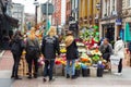 Street commerce on Duke Street, Dublin, Ireland