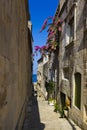 Street at Corcula, Croatia Royalty Free Stock Photo