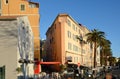 Street of the Corsican city Ajaccio in the morning